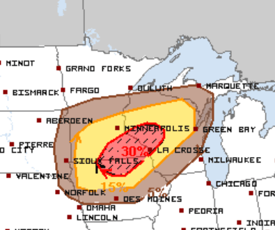 Large hail risk