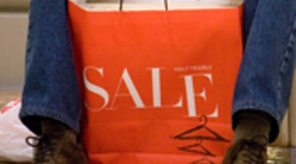 A shopping bag advertising a sale at Nordstrom