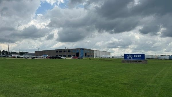 A factory building.