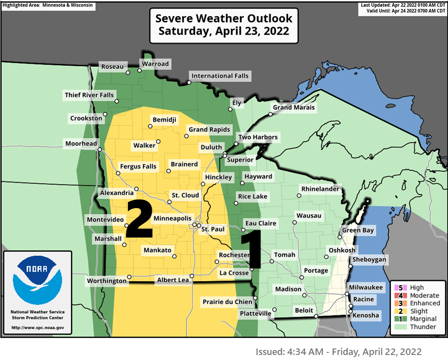 Scattered showers, storms Friday; warm Saturday, then chilly again