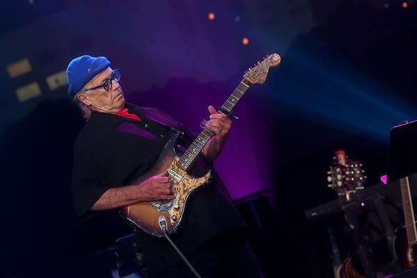 Ry Cooder performs in concert during the Austin City Limits 2017 Hall of Fame Inductions at ACL Live on October 25, 2017, in Austin, Texas.