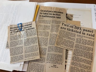 Three newspaper clippings