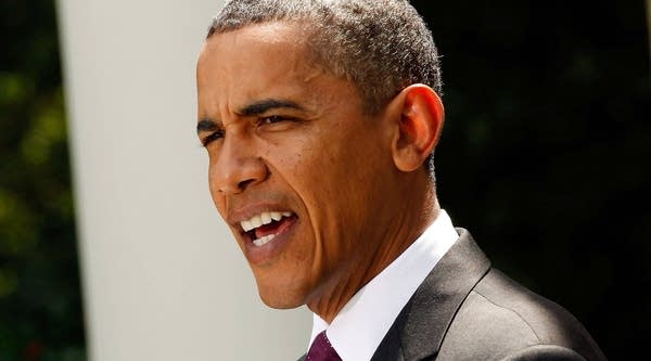 President Barack Obama speaks about campaign finance reform legislation currently in the Senate in the Rose Garden at the White House in Washington, D.C.