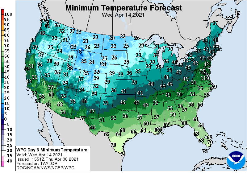 Showery Friday, nice Sunday, frost and freeze ahead next week