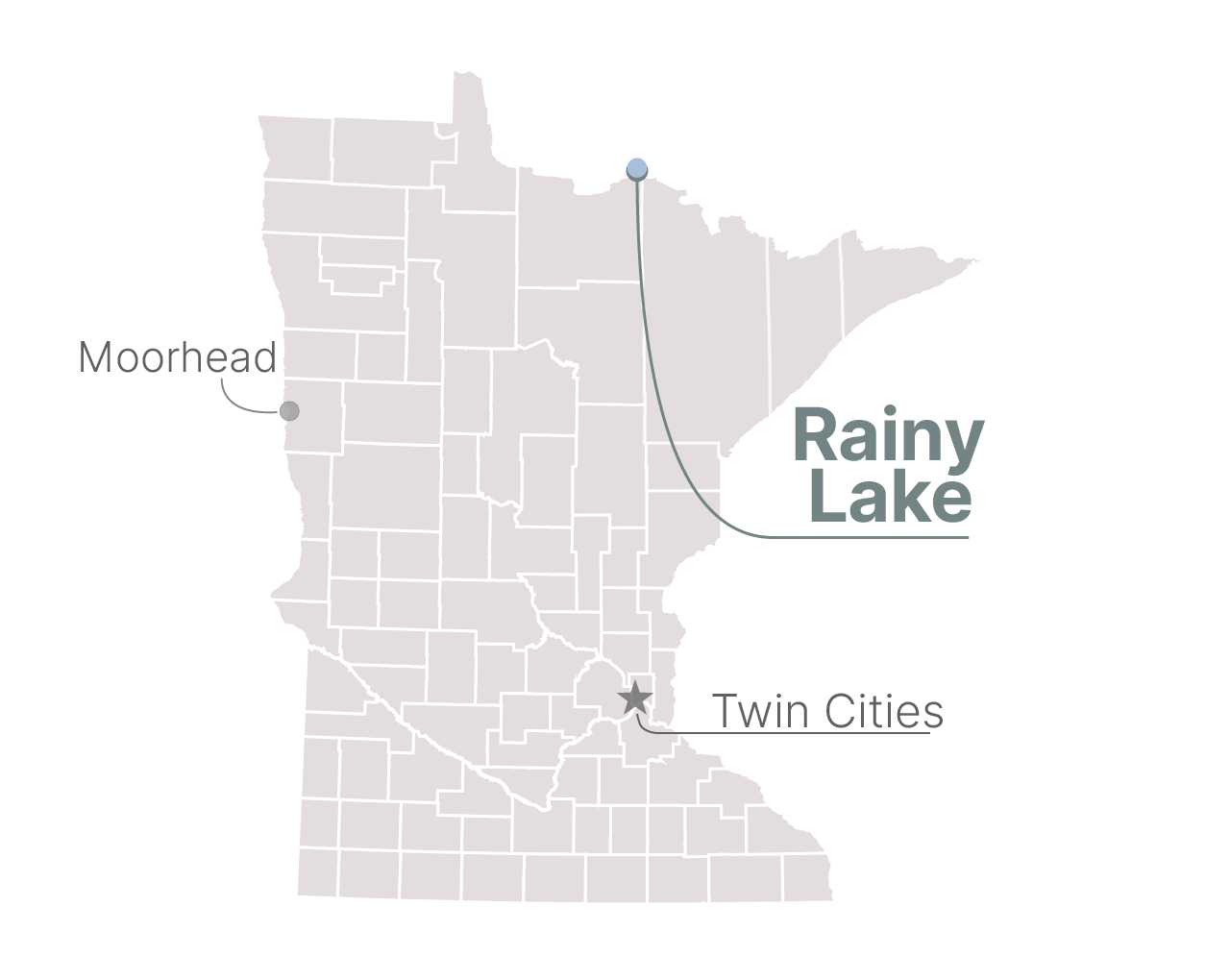 Rainy Lake Minnesota Map Bear kills Minnesota woman on Rainy Lake island | MPR News