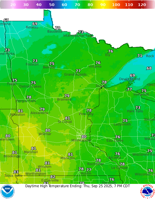 August-like temperatures and dry weather ahead 