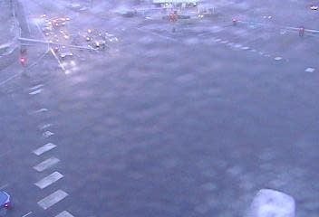 Icy underfoot, afternoon flakes