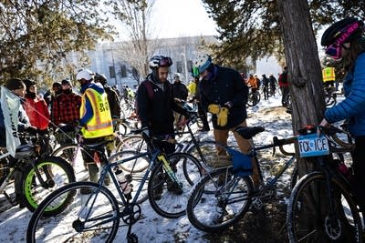 Riders in a park
