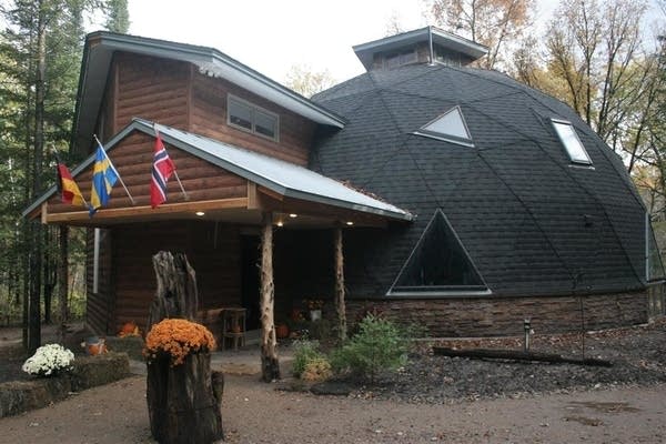 A geodesic dome home in North Branch, Minn.