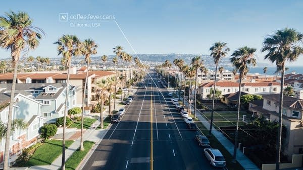 An example of What3words mapping in Los Angeles.