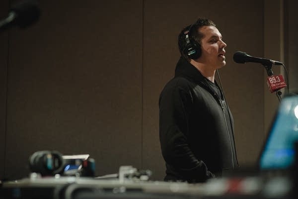 Slug of Atmpshere peforming live in The Current studio