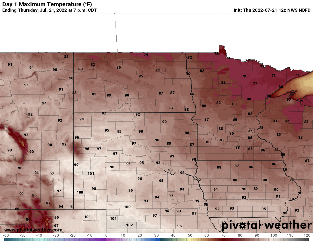 Lots of sun Thursday; hotter Friday; storms Saturday