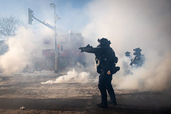 police and teargas