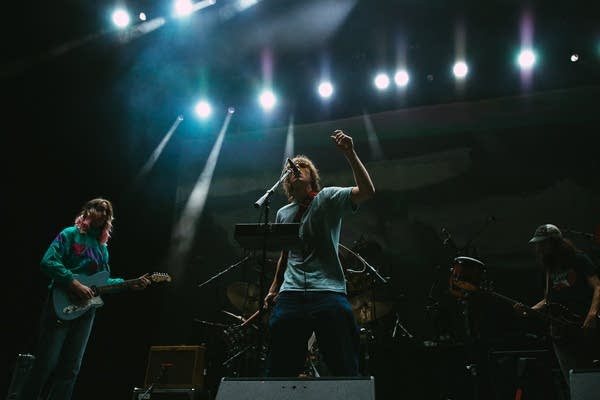 King Gizzard & The Lizard Wizard performing on stage