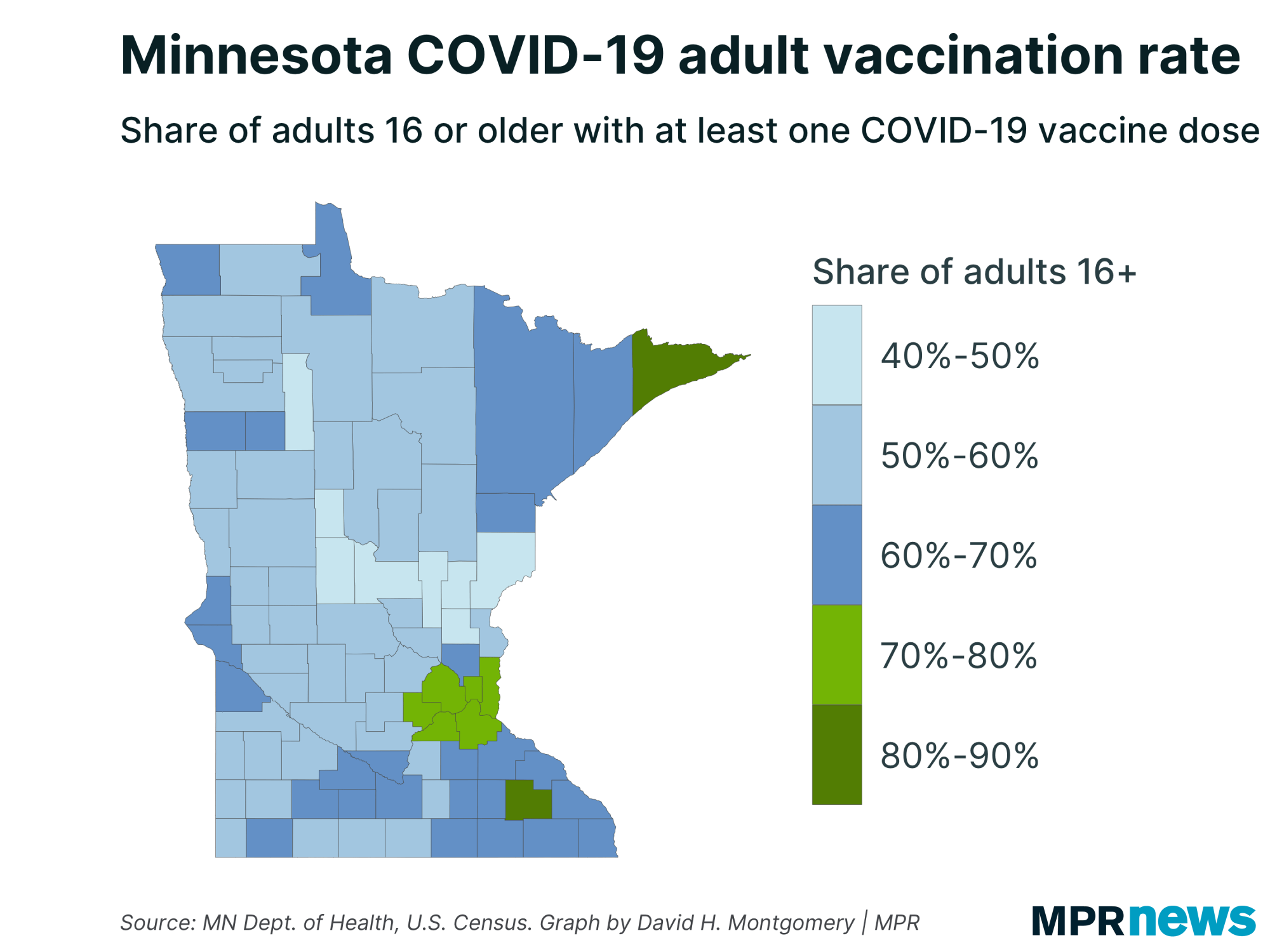Rural Minnesota counties lag in vaccination rates MPR News