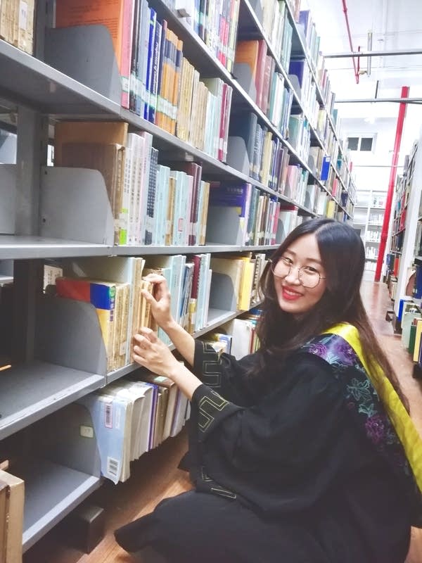Teng Feixue who received her visa to study a master’s degree in chemical engineering at Columbia University within a week