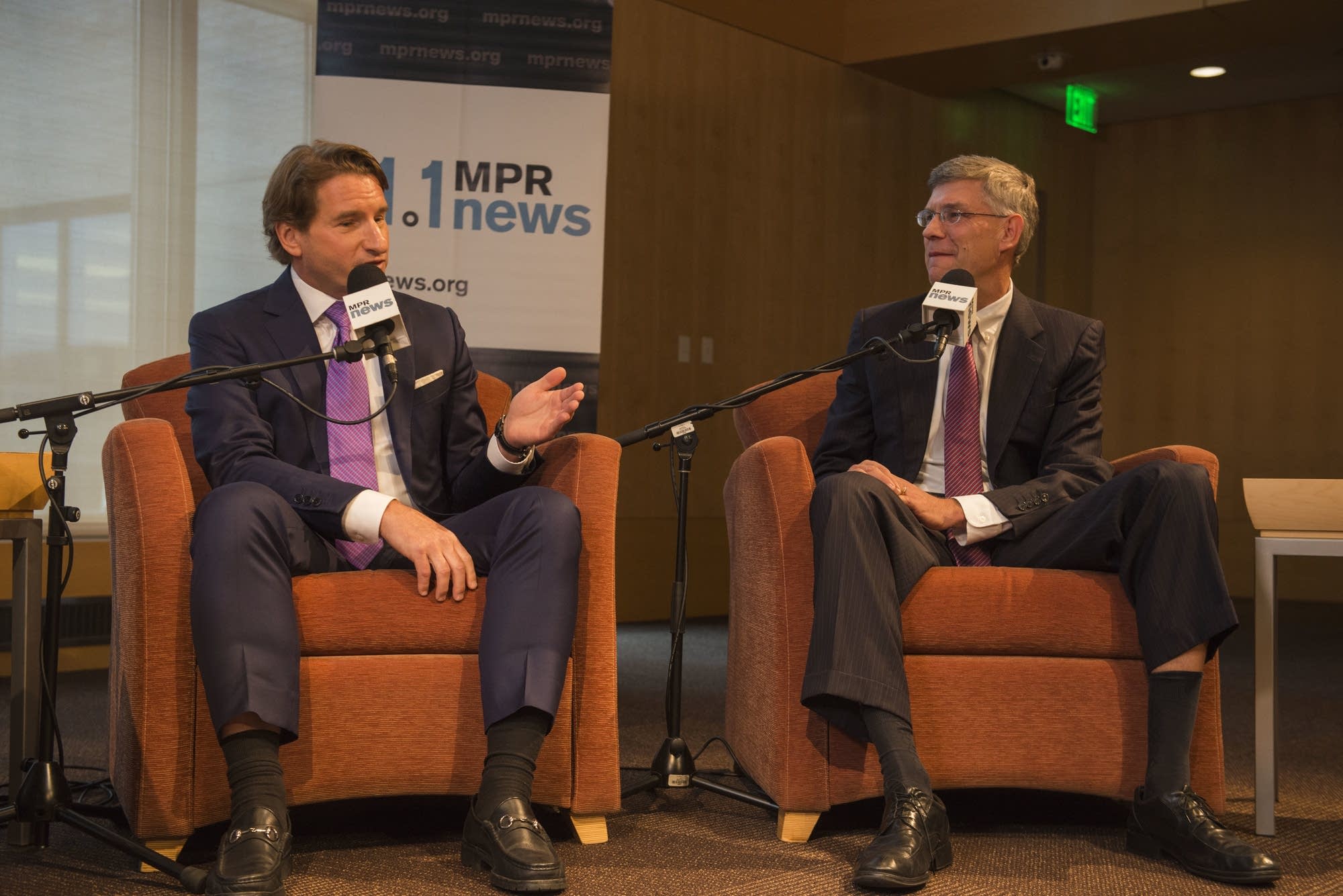 Erik Paulsen and Dean Phillips have a debate at the UBS Forum at MPR