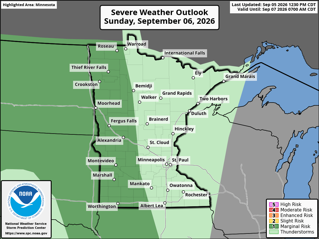 Severe weather threat for Sunday