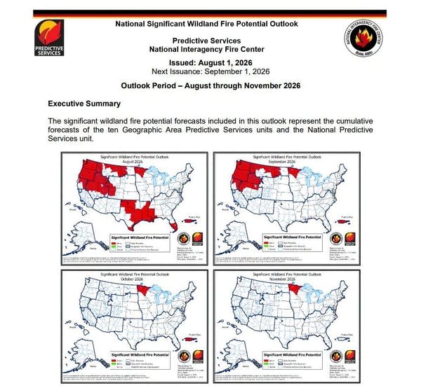 Fire risk ahead