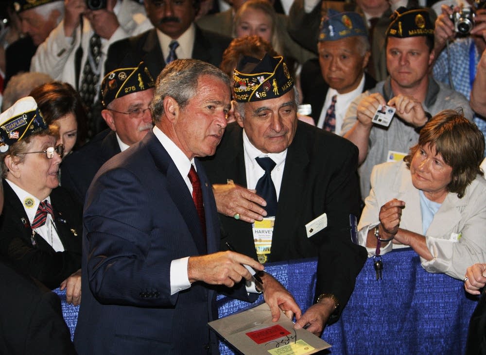 Bush with American Legion