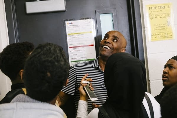 Ahmed Yusuf keeps his students from leaving class early. 