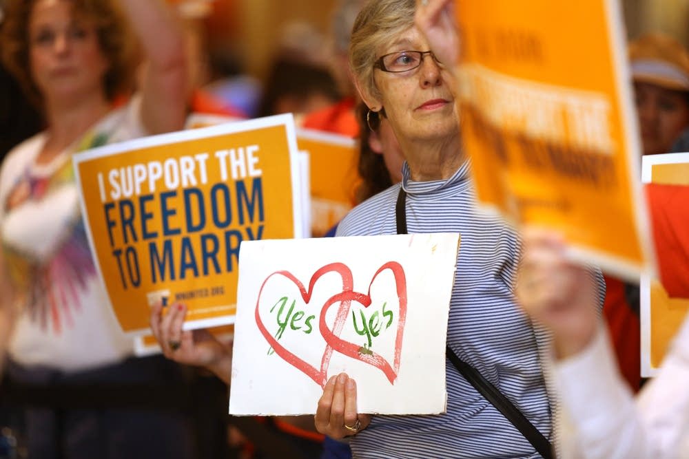 Same-sex marriage supporters