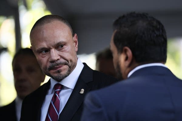 Dan Bongino talking to Kash Patel