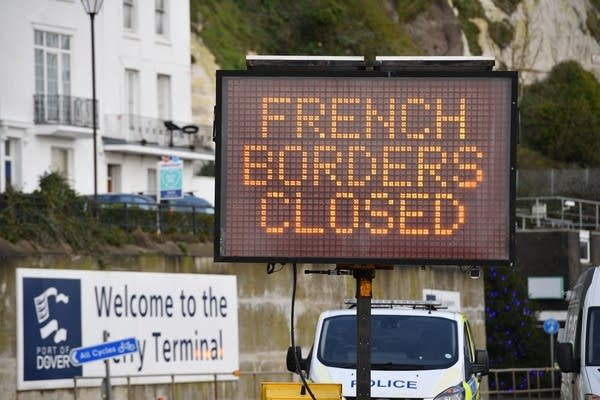 Around 1,500 shipping trucks are stuck in the U.K. after France closed its border.