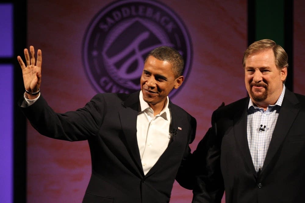 Sen. Barack Obama, D-Ill., and Pastor Rick Warren