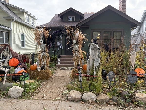 A Halloween display