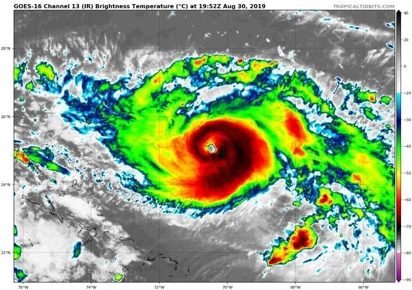 Hurricane Dorian grows into Category 4 storm as it heads toward Bahamas, U.S.