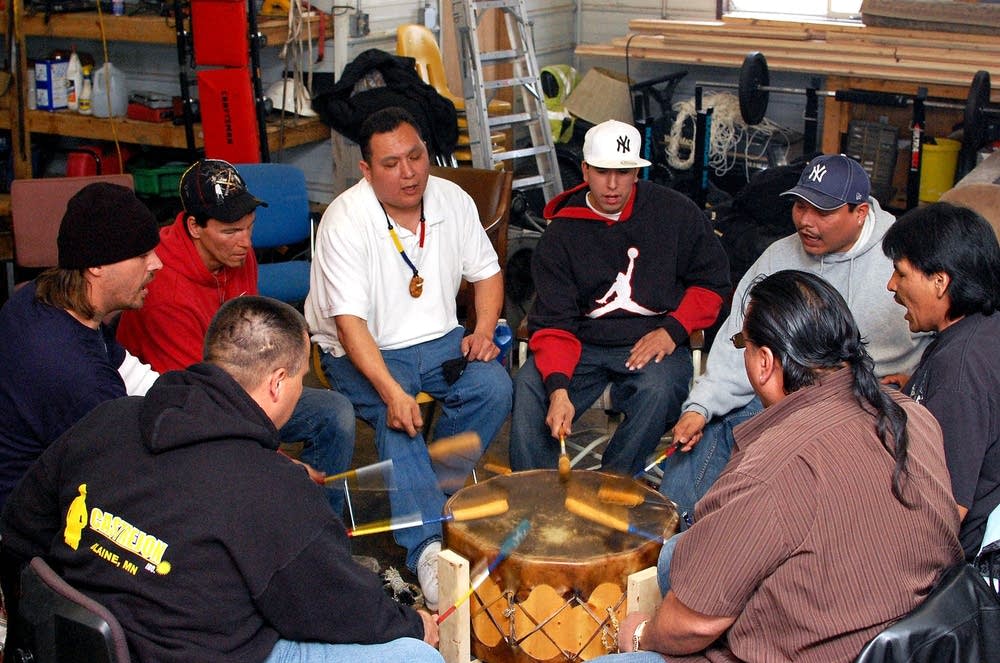 White Earth drummers