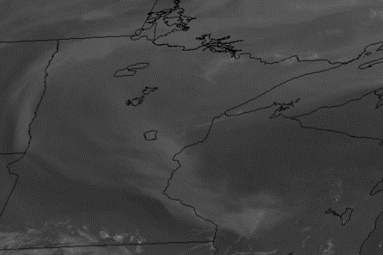 Visible satellite photo at about 8 a.m. Saturday
