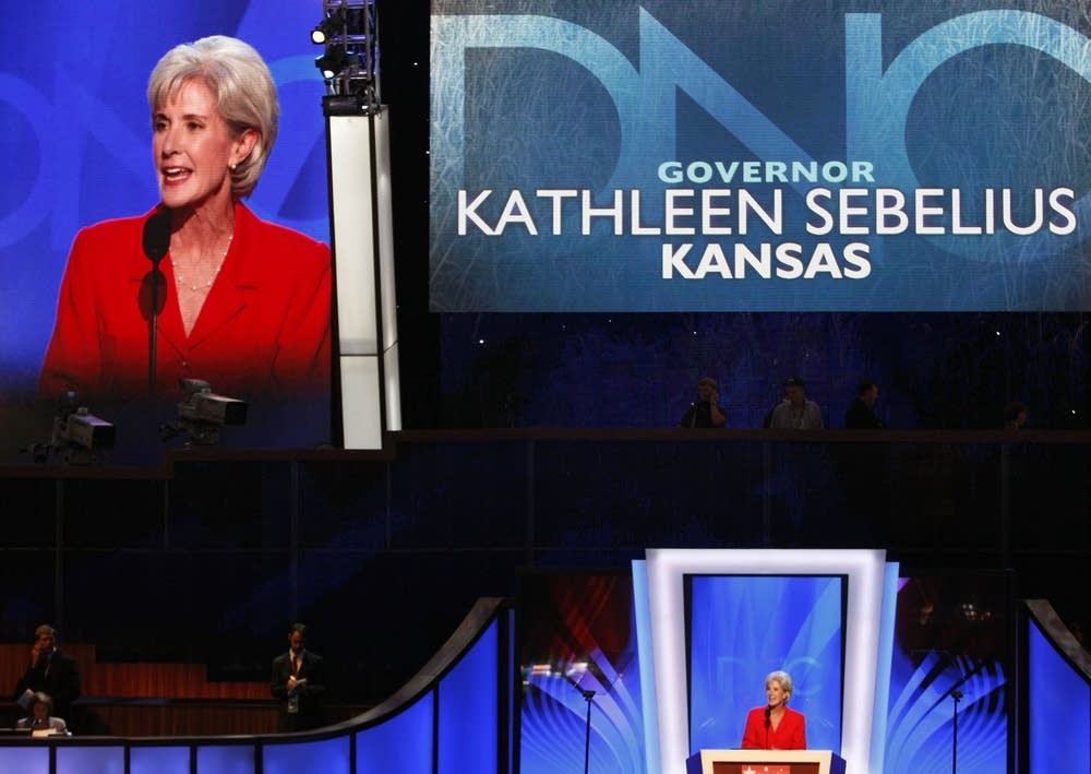Kansas Gov. Kathleen Sebelius speaks at DNC