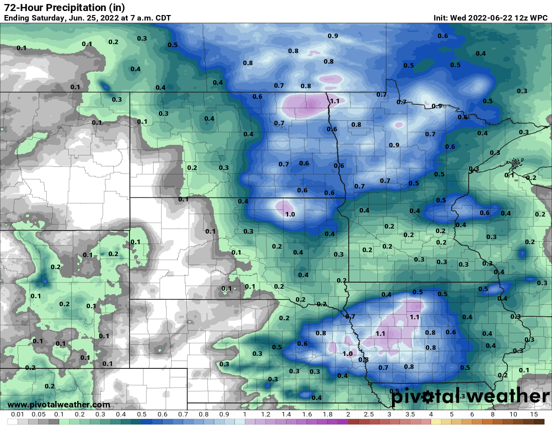 72 hr QPF