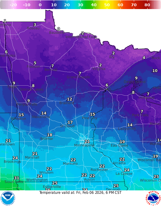 6p FRI temp
