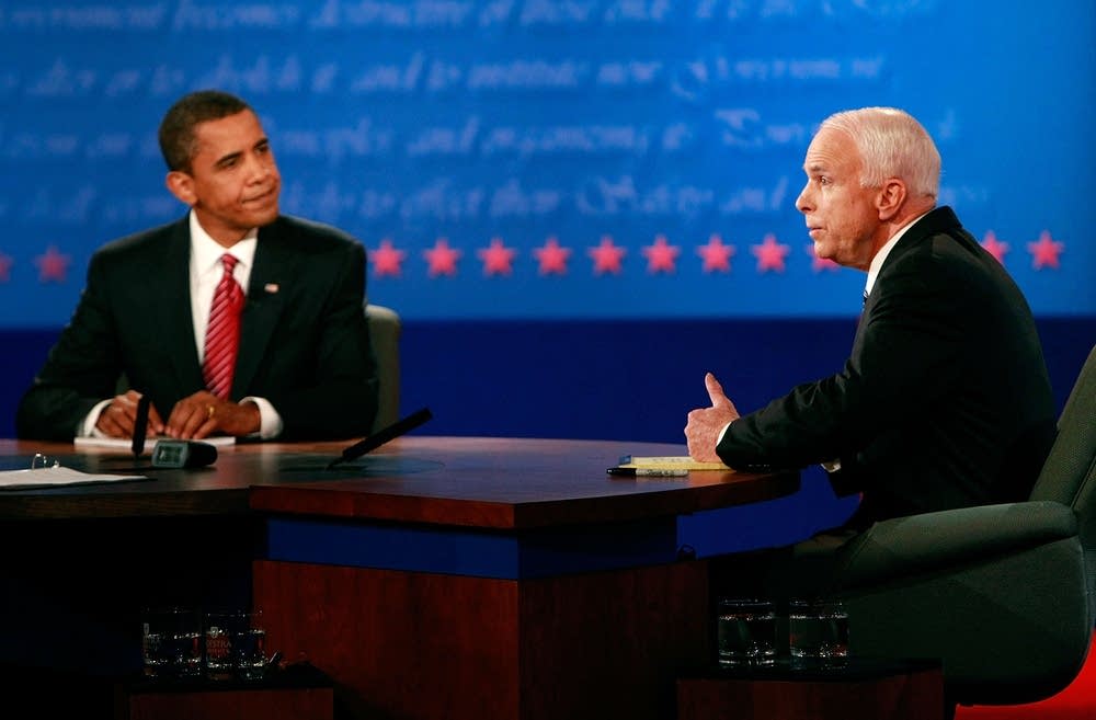 Obama and McCain spar during the final debate