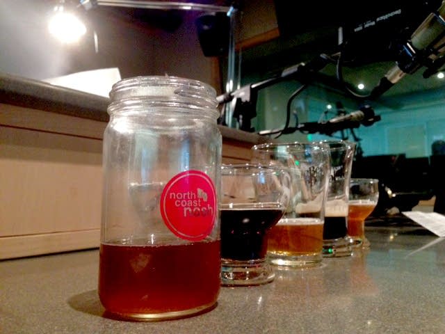 The in-studio tasting