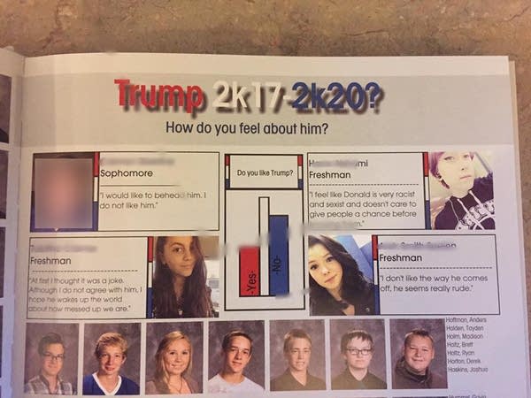 Anti-Trump comment in high school yearbook stirs Brainerd