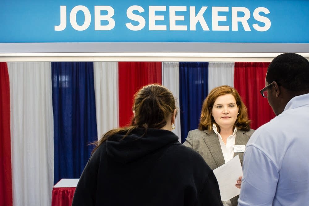 Career fair job seekers