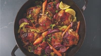 Chicken Thighs with Date Butter Sauce