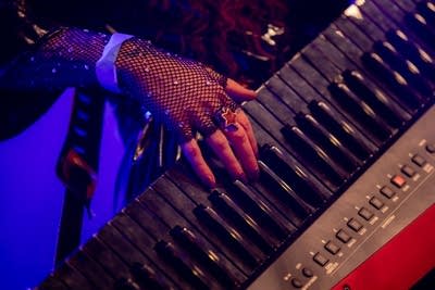 people performing on stage