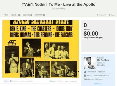 Otis Redding Kickstarter