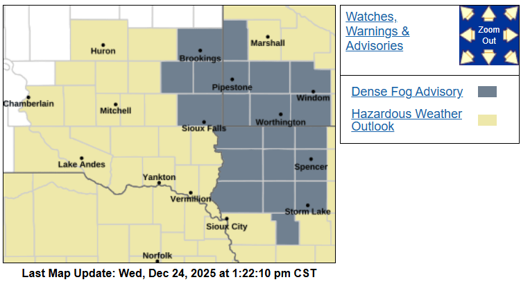 Dense fog advisory