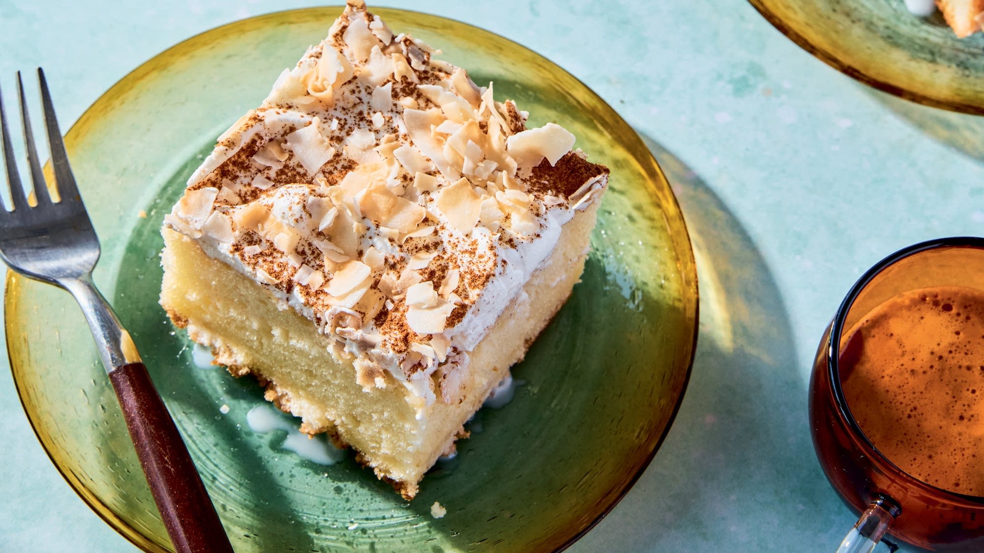 WNK- Coconut Poke cake from Easy Affordable Tasty Cookbook
