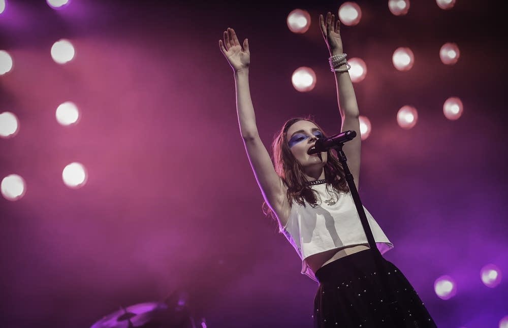 Lauren Mayberry of CHVRCHES in concert
