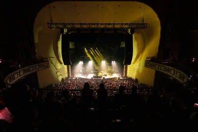 Alex G performing on stage