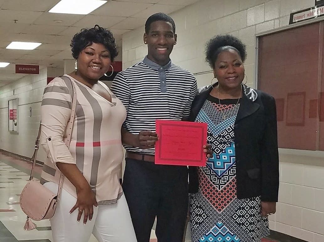Marques Watson is the first recipient of the Castile Memorial Scholarship.