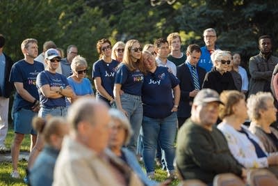 people outside during prayer service4