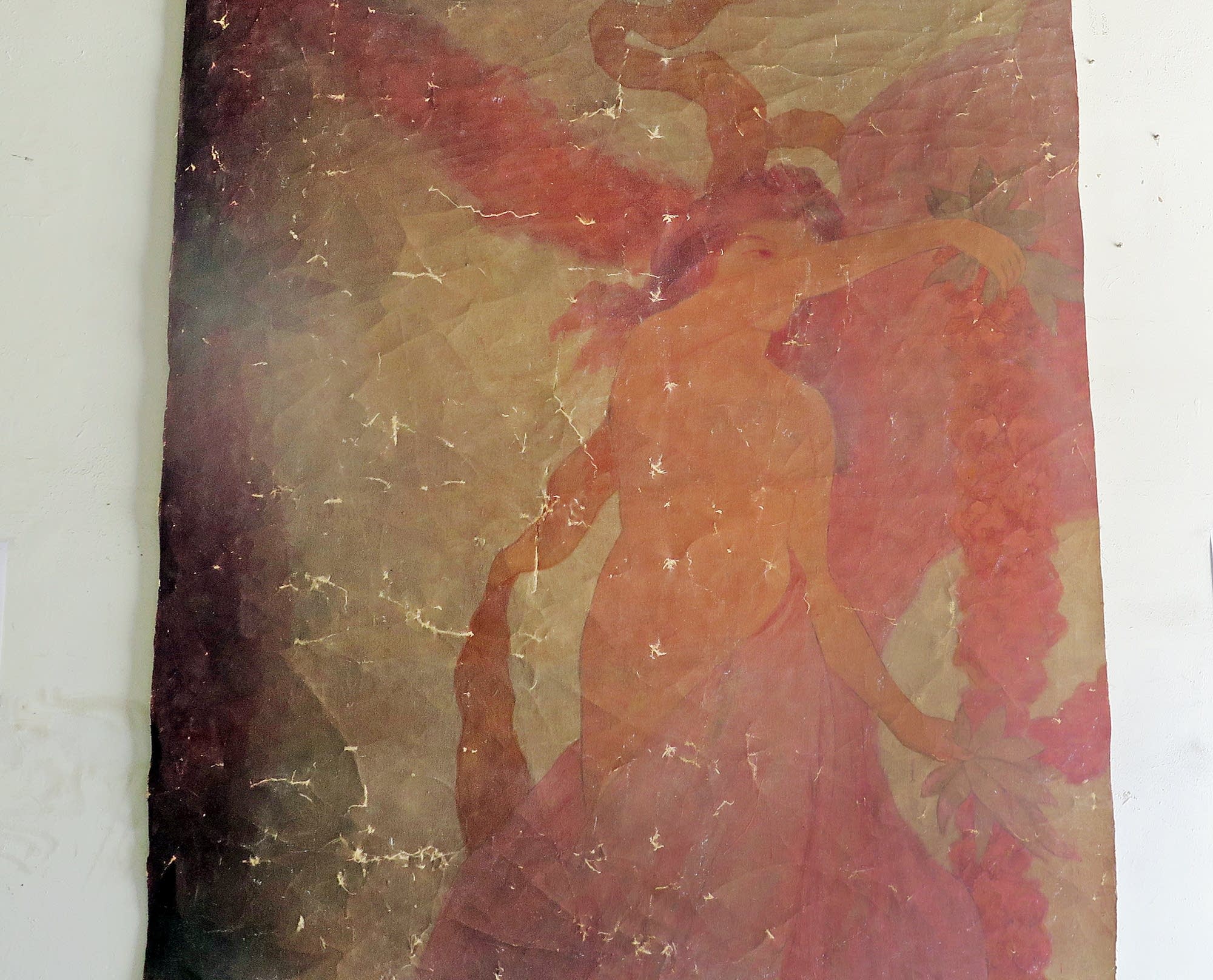 The unidentified mural
